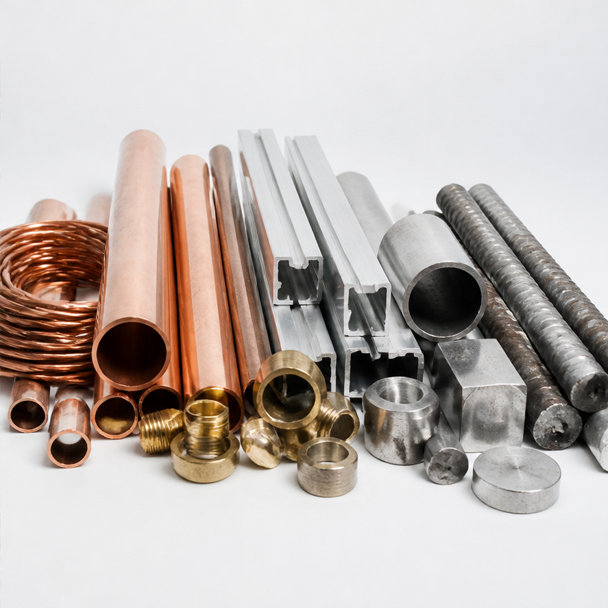 Sortierte Metalle beim Schrottankauf Beckum