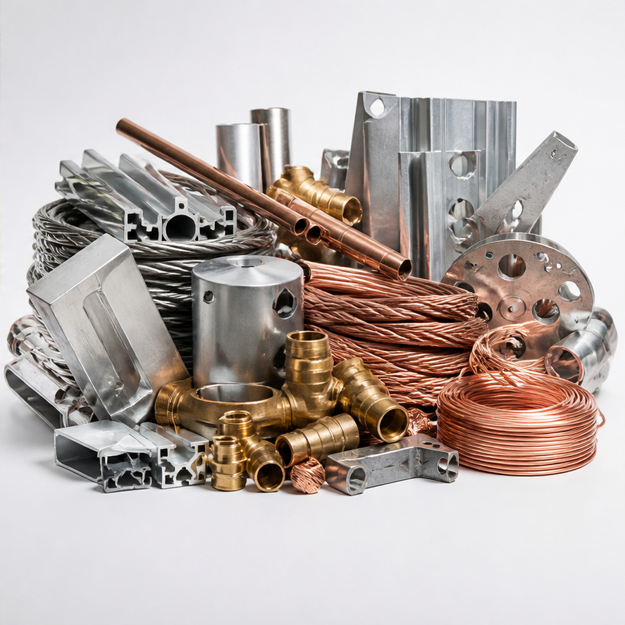 Sortierte Metalle beim Schrottankauf Bochum