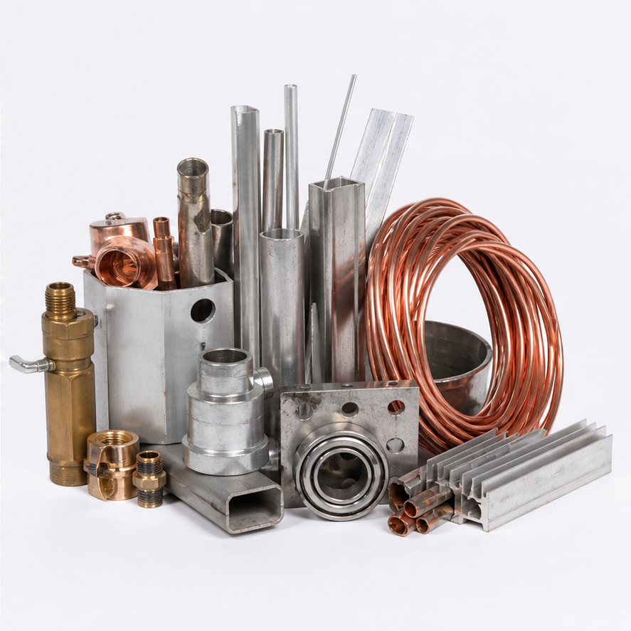 Sortierte Metalle beim Schrottankauf Dormagen