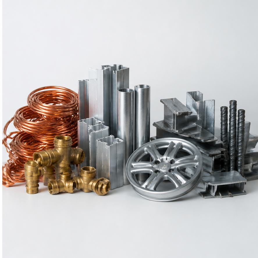 Sortierte Metalle beim Schrottankauf Hagen