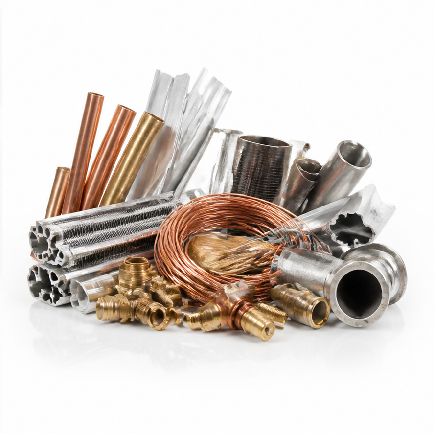 Sortierte Metalle beim Schrottankauf Hemer