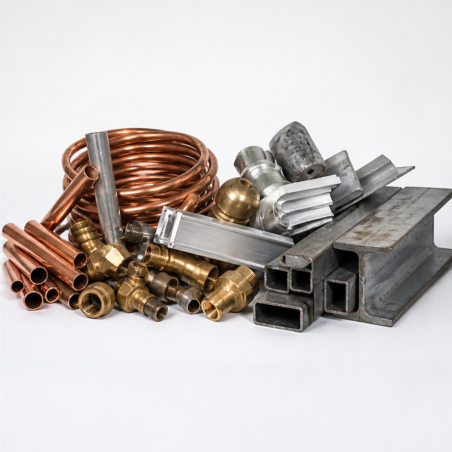 Sortierte Metalle beim Schrottankauf Herne