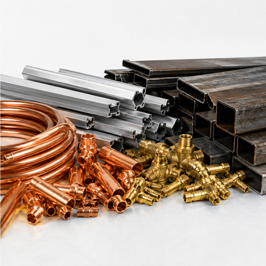 Sortierte Metalle beim Schrottankauf Kamen