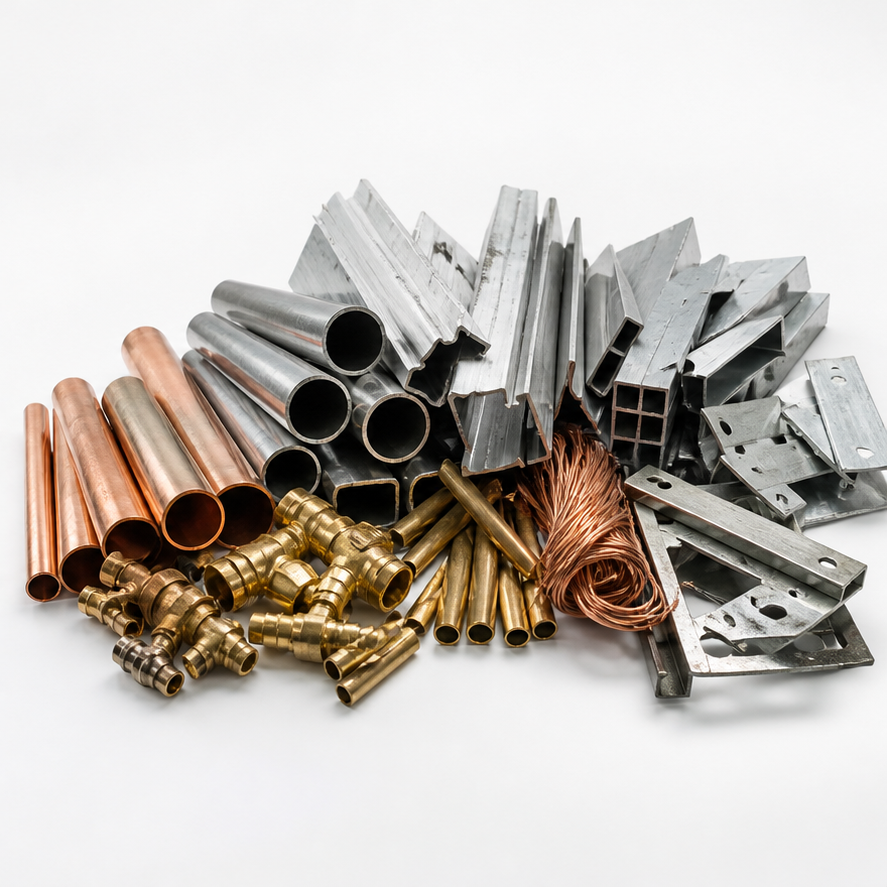 Sortierte Metalle beim Schrottankauf Leverkusen