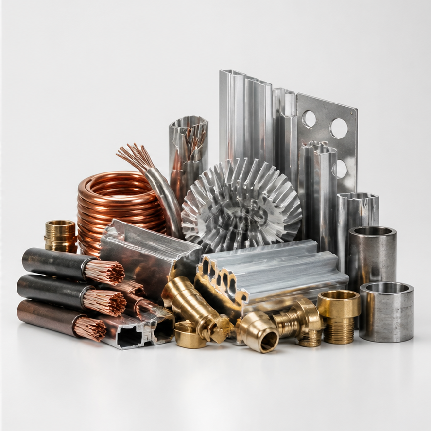 Sortierte Metalle beim Schrottankauf Menden