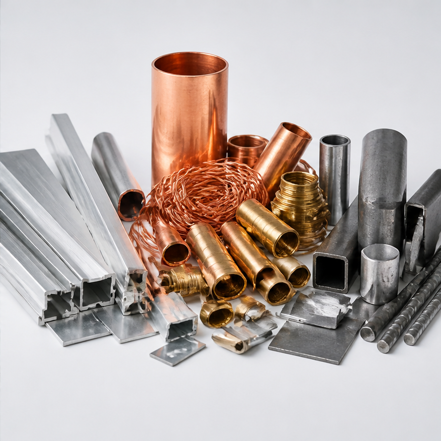 Sortierte Metalle beim Schrottankauf Mülheim an der Ruhr
