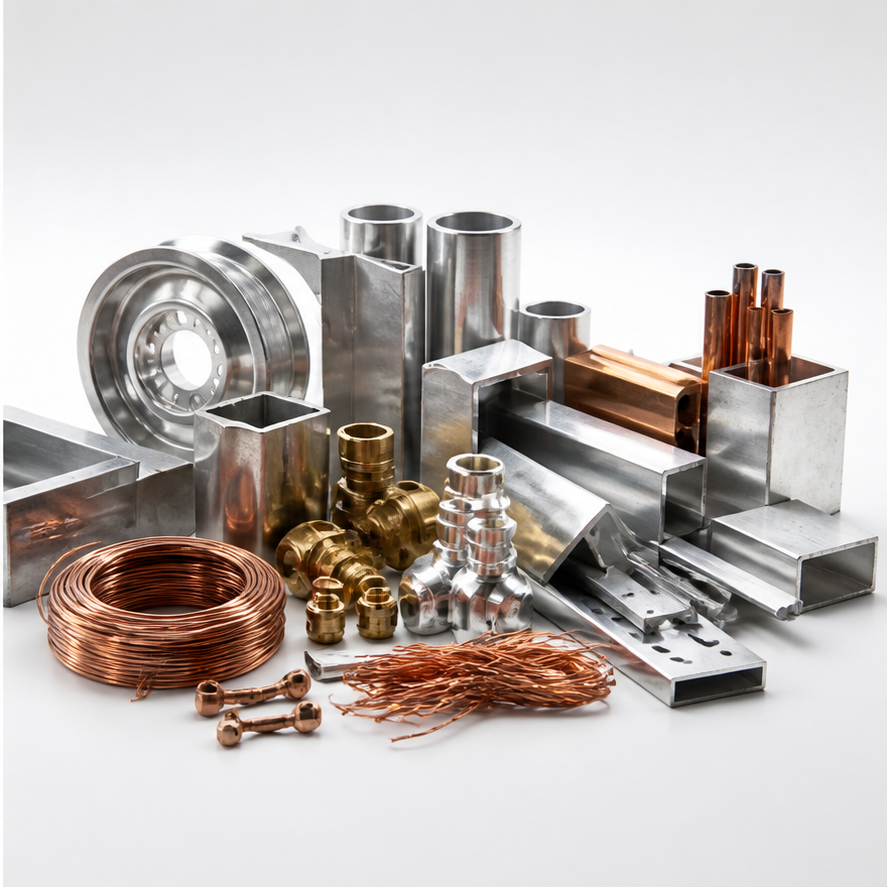 Sortierte Metalle beim Schrottankauf Unna