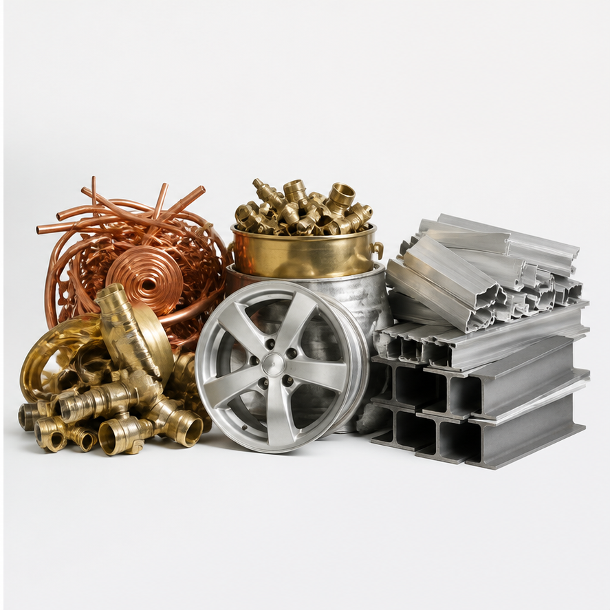 Sortierte Metalle beim Schrottankauf Velbert