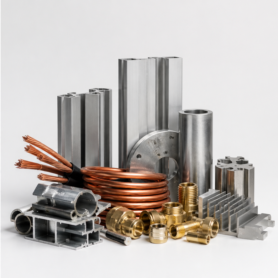 Sortierte Metalle beim Schrottankauf Werne
